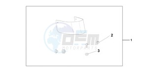 VT750C9 Ireland - (EK / MME) drawing CHROME FRONT FEND