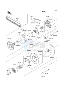 KVF 300 A [PRAIRIE 300 4X4] (A1-A4) [PRAIRIE 300 4X4] drawing DRIVE CONVERTER