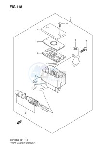 GSR750 ABS EU drawing FRONT MASTER CYLINDER