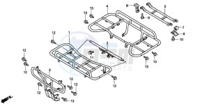 TRX300FW FOURTRAX drawing CARRIER