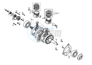 DXR QUAD - 250 cc drawing CRANKSHAFT, PISTON