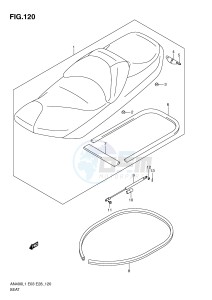 AN400 (E03) Burgman drawing SEAT (AN400AL1 E33)