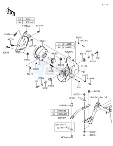 BRUTE FORCE 750 4x4i EPS KVF750GGF EU drawing Headlight(s)