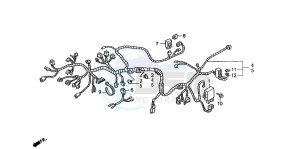 ST1100 drawing WIRE HARNESS (ST1100L/M/N/P/R)