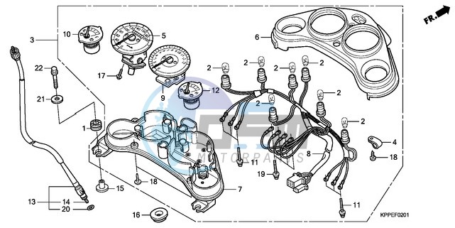 METER (CBR125RW7/RW9/RWA)