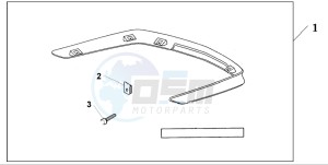 GL1800 drawing TRUNK LOWER SPOILER (NH496M)9P