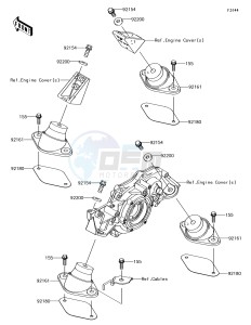 JET_SKI_ULTRA_310R JT1500NFF EU drawing Engine Mount