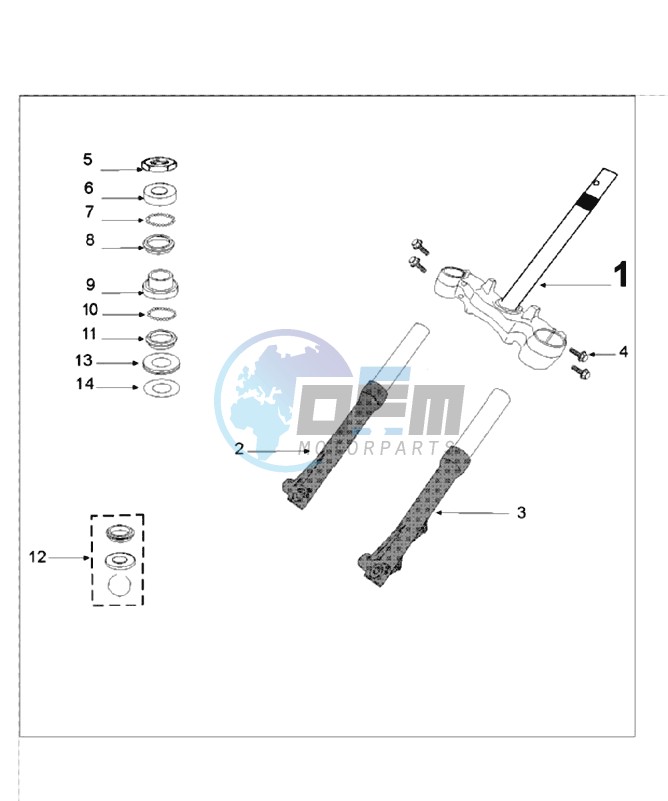 FRONT FORK / STEERINGHEAD