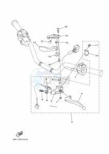 YFZ450R (BKD5) drawing HANDLE SWITCH & LEVER