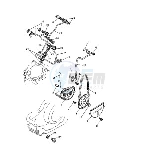 XV VIRAGO 11000 drawing OIL PUMP