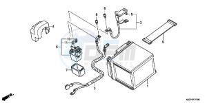 CBR1000RRD Fireblade - CBR1000RR UK - (E) drawing BATTERY (CBR1000RR/S)