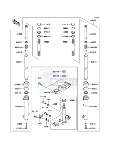 KLX110 KLX110A6F EU drawing Front Fork