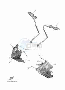 CZD300P-AB XMAX 300 POLICE (BGS4) drawing STARTING MOTOR