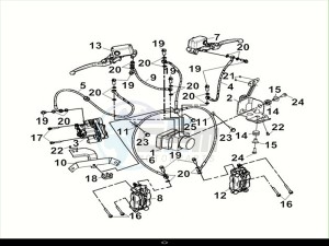 MAXSYM 400I (LZ40W1Z1-EU) (M2) drawing FR.-RR. BRAKE