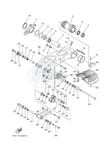 YFZ450R YFZ45YSXH (BW22) drawing REAR ARM