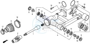 TRX250EX SPORTRAX 250 EX drawing SWINGARM