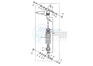 WR F 450 drawing REAR SHOCK ABSORBER