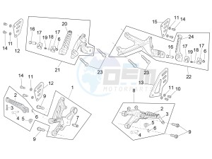 RSV4 1000 RR USA USA drawing Foot rests