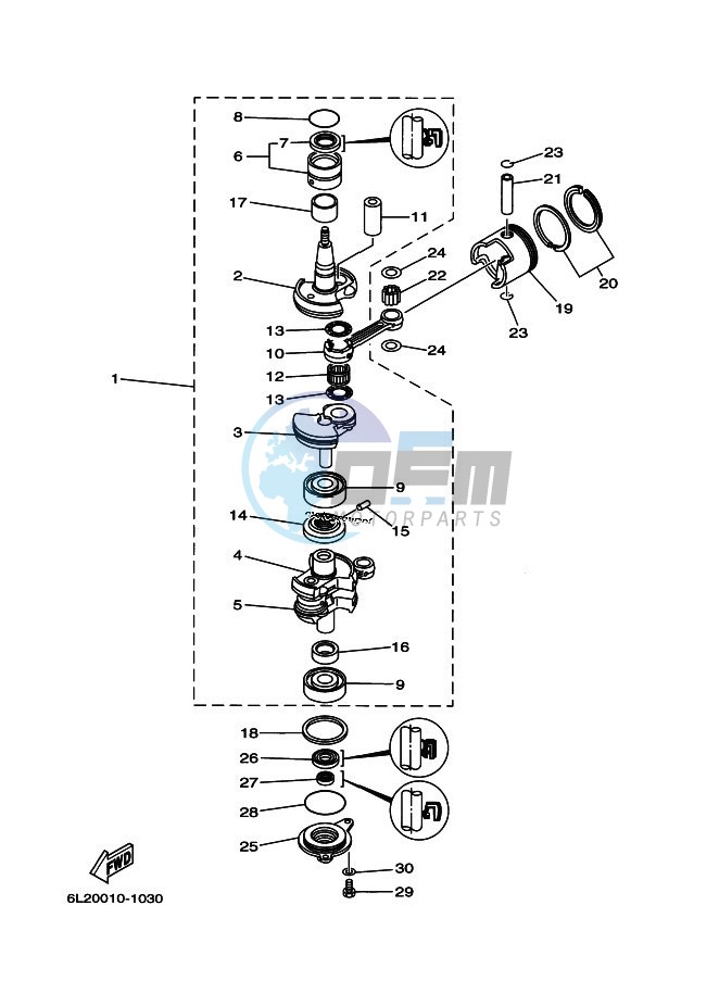 CRANKSHAFT--PISTON