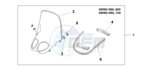 NT650V drawing HIGH WINDSHIELD