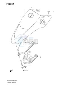 LT-Z50 (P19) drawing CENTER FENDER (MODEL K7 K8 K9)