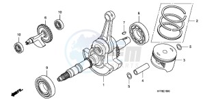 TRX420FPAC TRX420 ED drawing CRANK SHAFT/PISTON