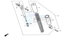 PK50S drawing REAR CUSHION