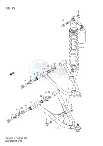 LT-Z400 (E28-E33) drawing SUSPENSION ARM (LT-Z400ZL1 E28)