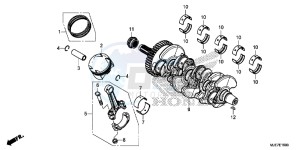 CBR650F 2ED - (2ED) drawing CRANKSHAFT/PISTON