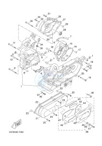 NS50 NS50F NITRO 4T (1GB6 1GB6) drawing CRANKCASE