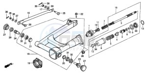 CBX750P2 drawing SWINGARM