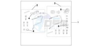 CBF600NA drawing PANNIER STAY KIT