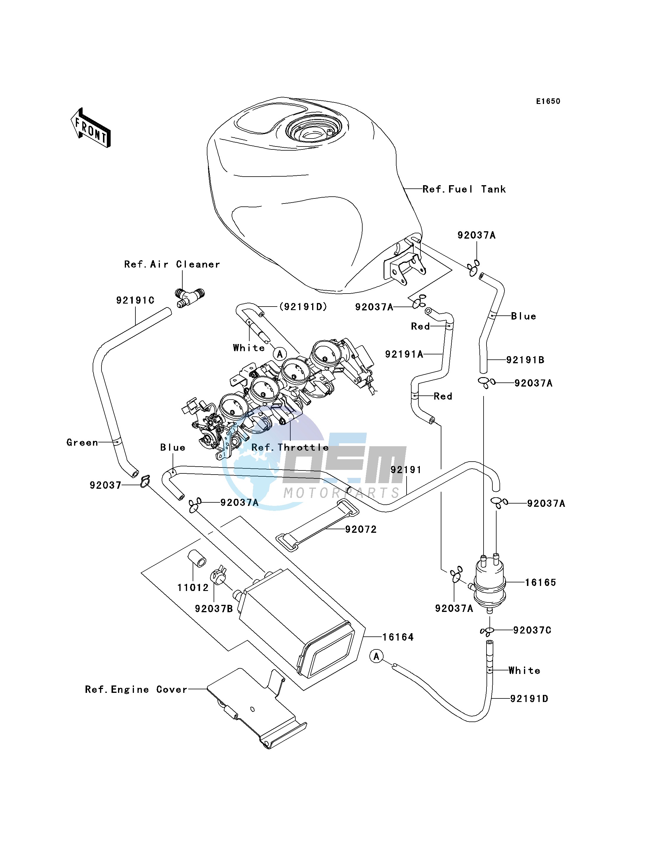 FUEL EVAPORATIVE SYSTEM-- CA- -