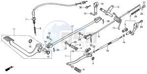 VT1100C2 drawing PEDAL (VT1100CS/CT)