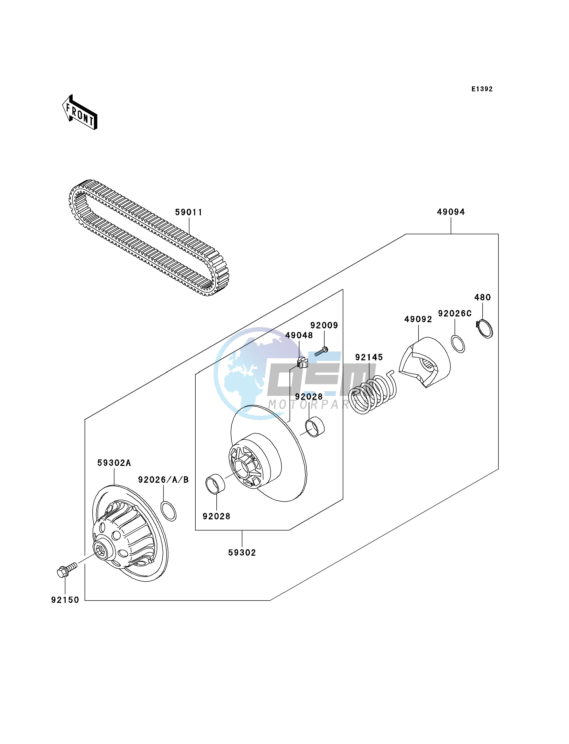 DRIVEN CONVERTER_DRIVE BELT