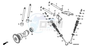 TRX250XA Australia - (U) drawing CAMSHAFT