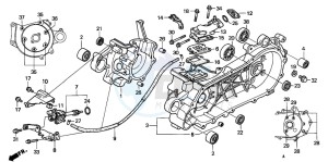 SFX50 drawing CRANKCASE/OIL PUMP