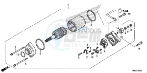 TRX420FE1F TRX420 Europe Direct - (ED) drawing STARTER MOTOR