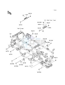 KVF 750 E [BRUTE FORCE 750 4X4I NRA OUTDOORS] (E8F-E9FA) E8FA drawing ENGINE MOUNT