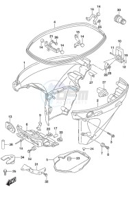 DF 30A drawing Side Cover Remote Control w/Power Tilt