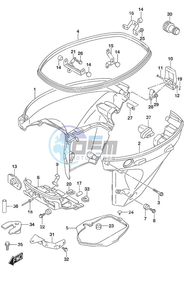 Side Cover Remote Control w/Power Tilt