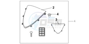 CBR1000RR9 Australia - (U / MK) drawing HIGH WIND SCREEN