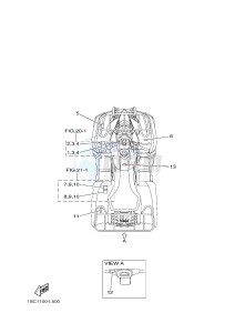 YFM300 RAPTOR 300 (1SC6 1SC7 1SC5) drawing EMBLEM & LABEL 3