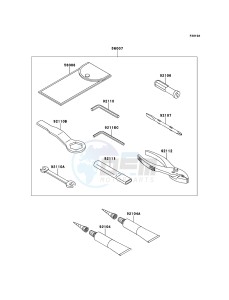 NINJA ZX-6R ZX600RDF FR GB XX (EU ME A(FRICA) drawing Owner's Tools