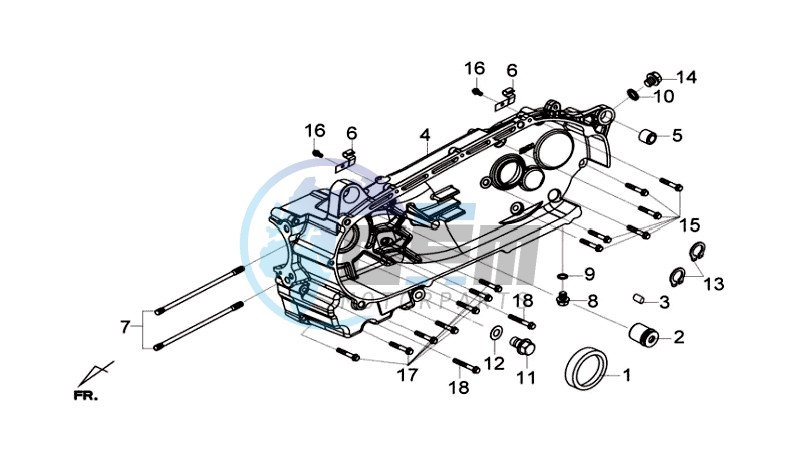 CRANKCASE LEFT