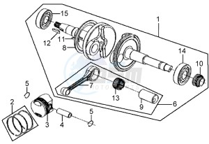 MIO 50 drawing CRANKSHAFT / PISTON / PISTON RING