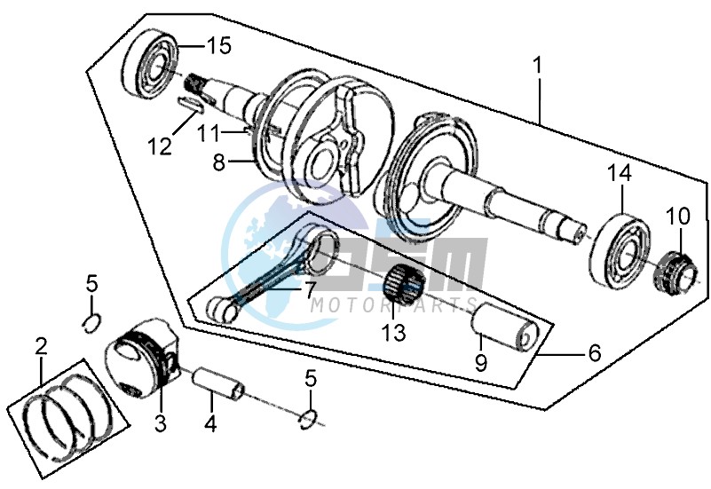 CRANKSHAFT / PISTON / PISTON RING