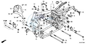 VT750C2BE Shadow - VT750C2B-E UK - (E) drawing FRAME BODY (VT750CS/ C2B/ C2S/ C)