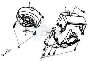 X'PRO 50 (45 KM/H) (AE05W4-FR) (L4-M1) drawing VENT HOUSING