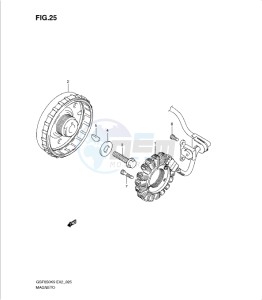 GSF650/S drawing MAGNETO